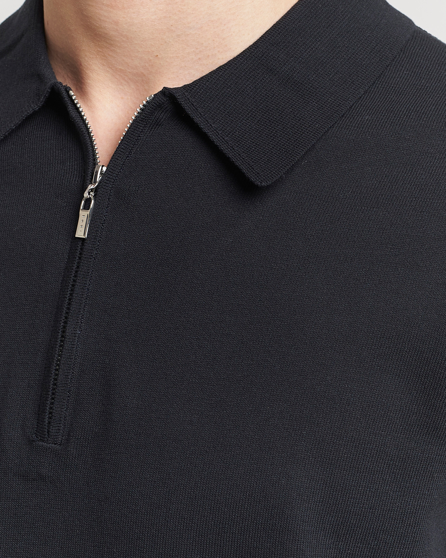 Herr | Pikéer | Tiger of Sweden | Orbit Knitted Cotton Polo Dark Sailing