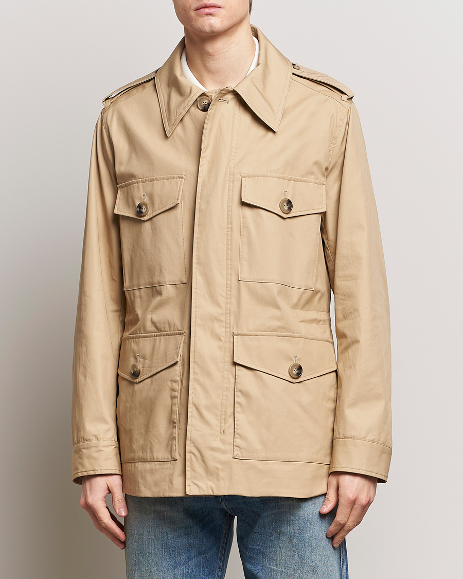 Herr | Rea kläder | Tiger of Sweden | Bendrik Cotton Field Jacket Moon Stone