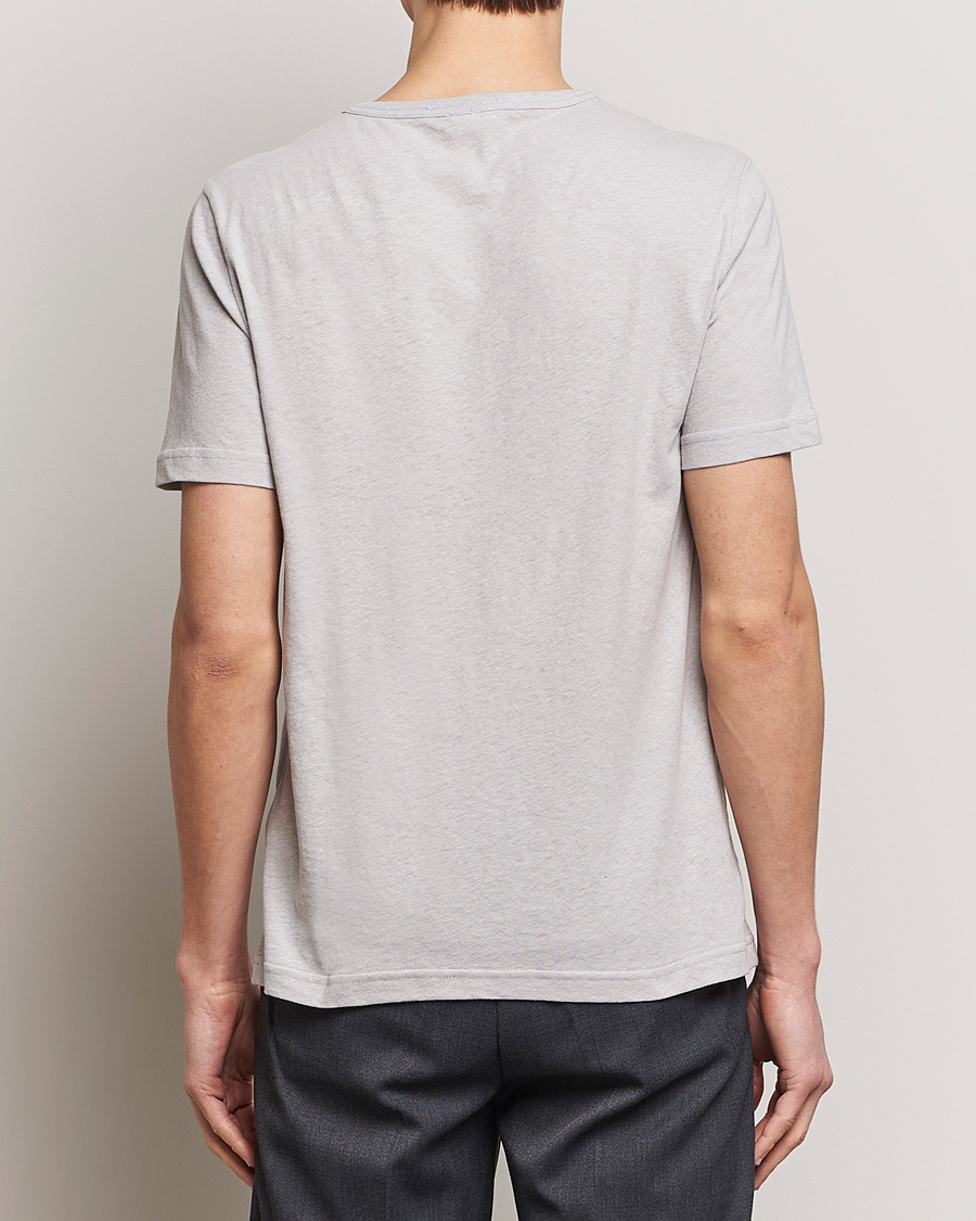 Herr | T-Shirts | Tiger of Sweden | Olaf Cotton/Linen Crew Neck T-Shirt Granite