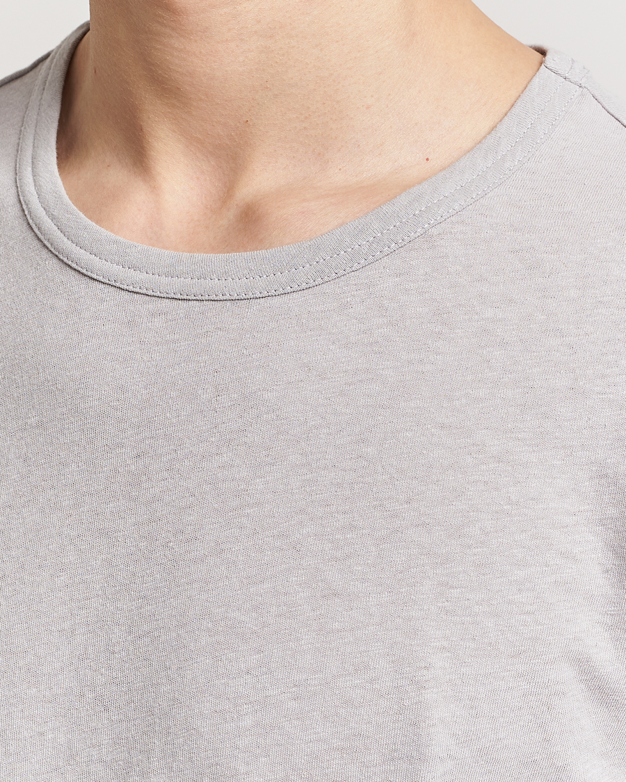 Herr | T-Shirts | Tiger of Sweden | Olaf Cotton/Linen Crew Neck T-Shirt Granite