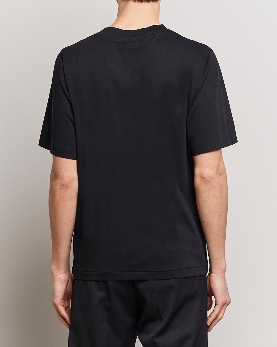 Herr | T-Shirts | Tiger of Sweden | Mercerized Cotton Crew Neck T-Shirt Black