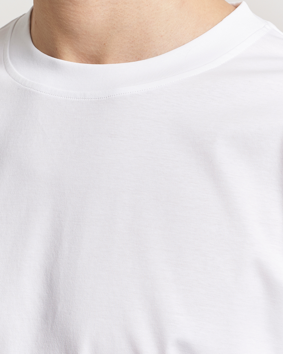 Herr | T-Shirts | Tiger of Sweden | Mercerized Cotton Crew Neck T-Shirt Pure White