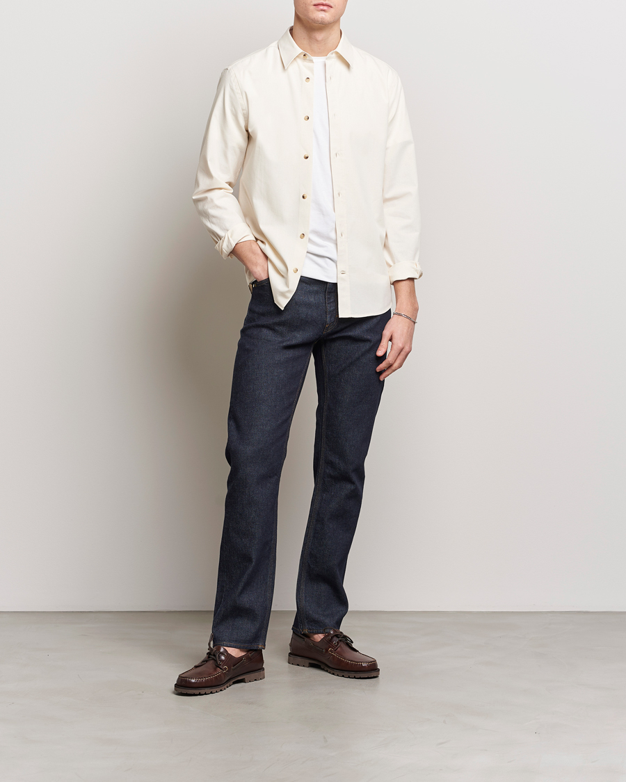 Herr | Skjortor | Tiger of Sweden | Spenser Cotton Shirt Off White