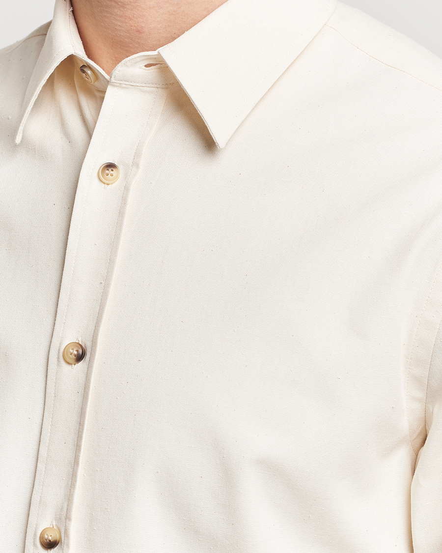 Herr | Skjortor | Tiger of Sweden | Spenser Cotton Shirt Off White