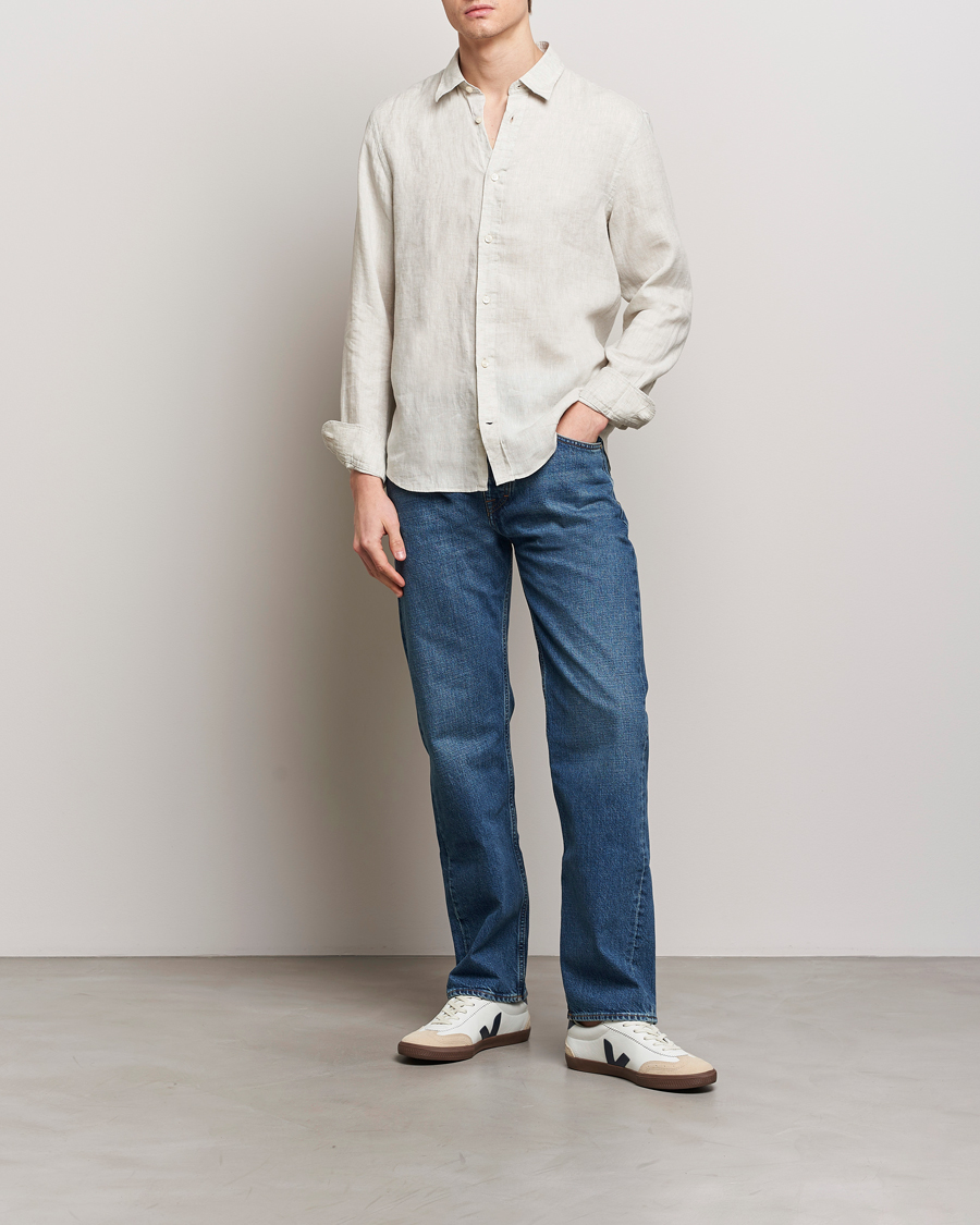 Herr | Skjortor | Tiger of Sweden | Spenser Linen Shirt Pale Clay