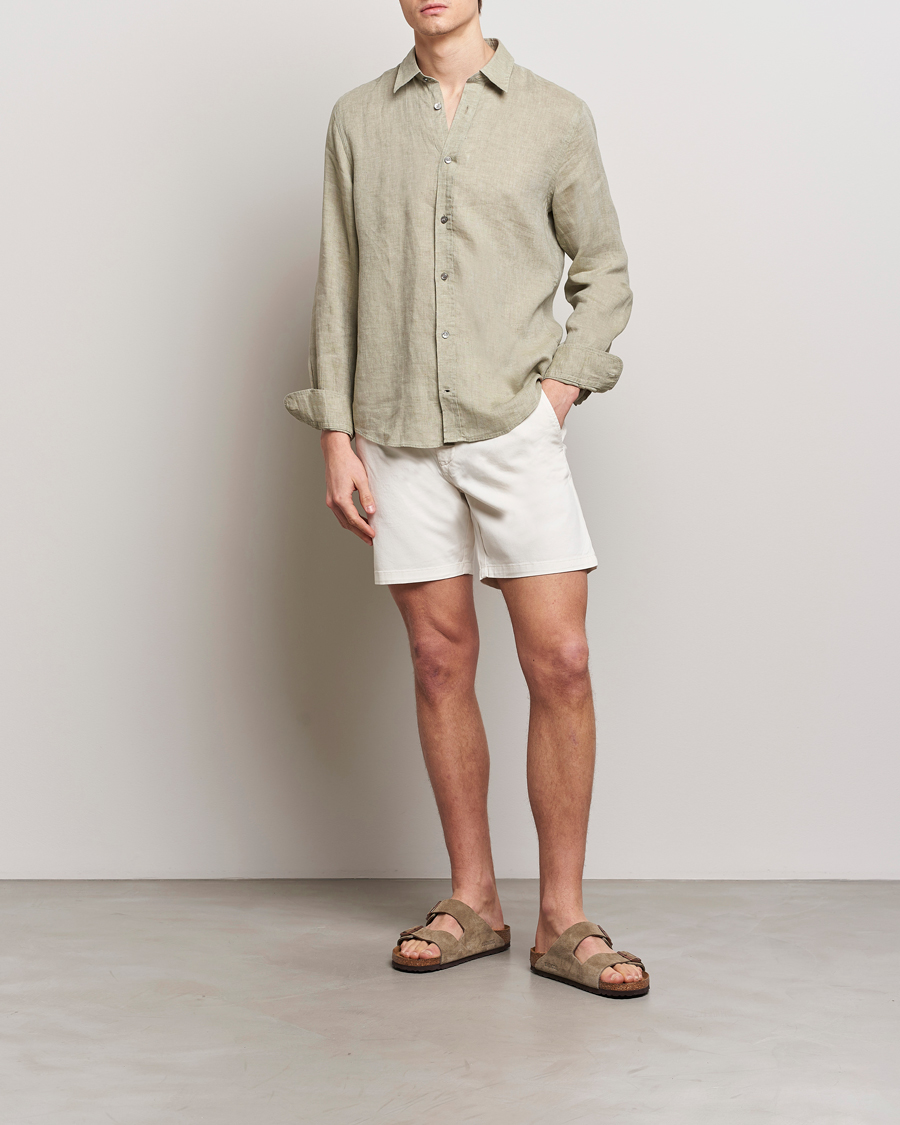 Herr | Skjortor | Tiger of Sweden | Spenser Linen Shirt Olive Green
