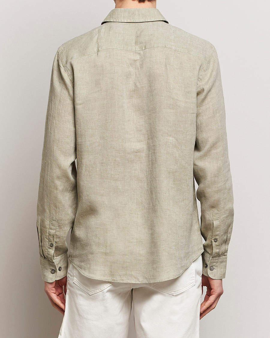 Herr | Skjortor | Tiger of Sweden | Spenser Linen Shirt Olive Green