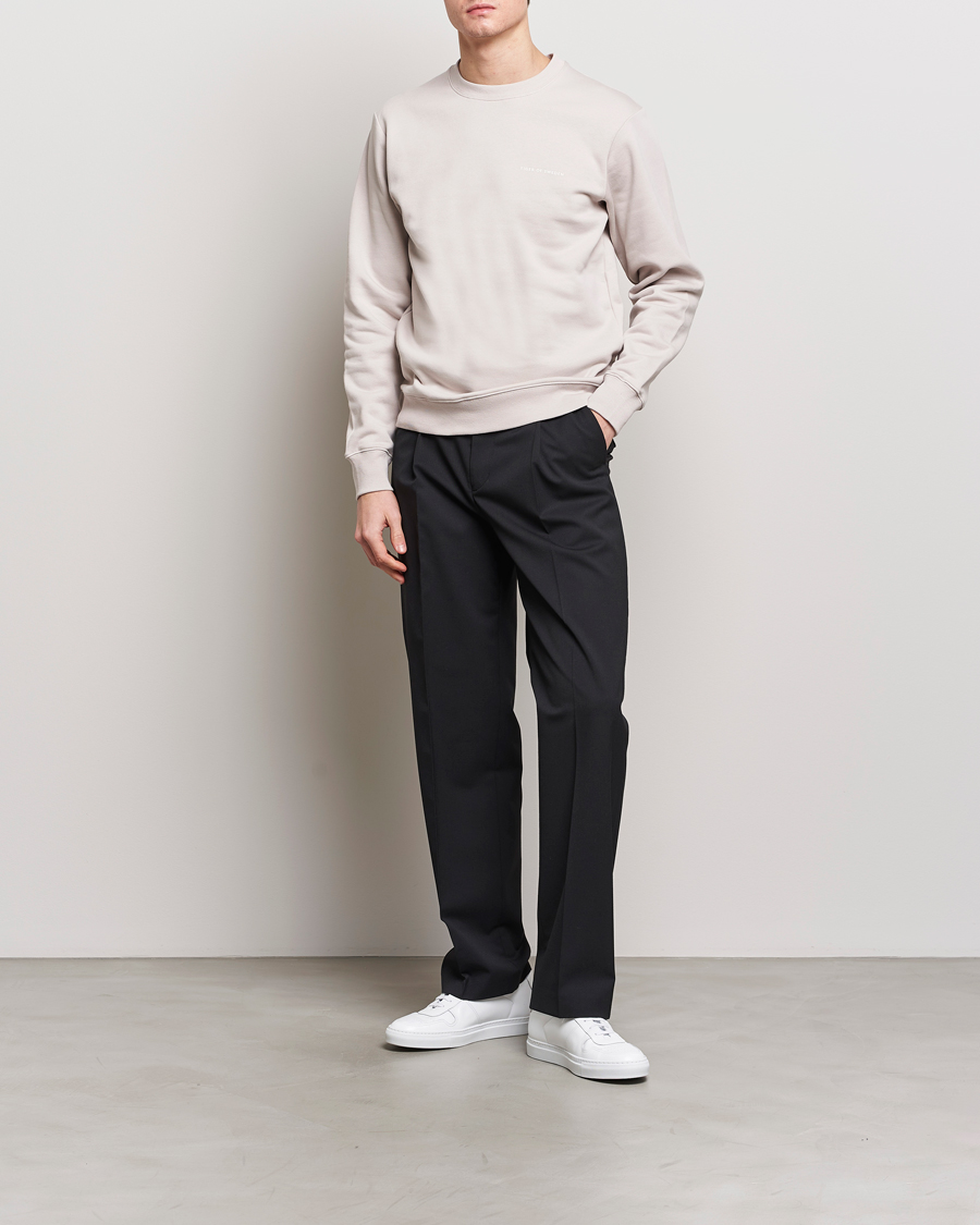 Herr | Tröjor | Tiger of Sweden | Emerson Crew Neck Sweatshirt Grey Sand
