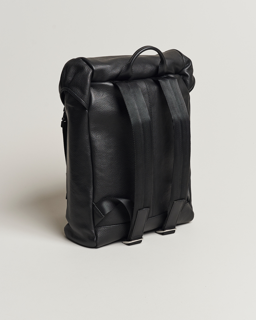 Herr | Tiger of Sweden Baha Grained Leather Backpack Black | Tiger of Sweden | Baha Grained Leather Backpack Black