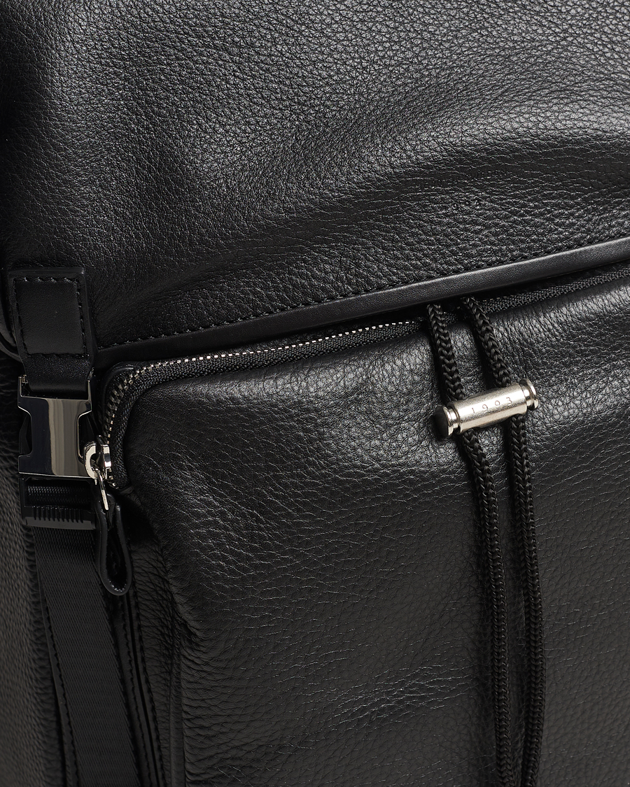 Herr | Tiger of Sweden Baha Grained Leather Backpack Black | Tiger of Sweden | Baha Grained Leather Backpack Black