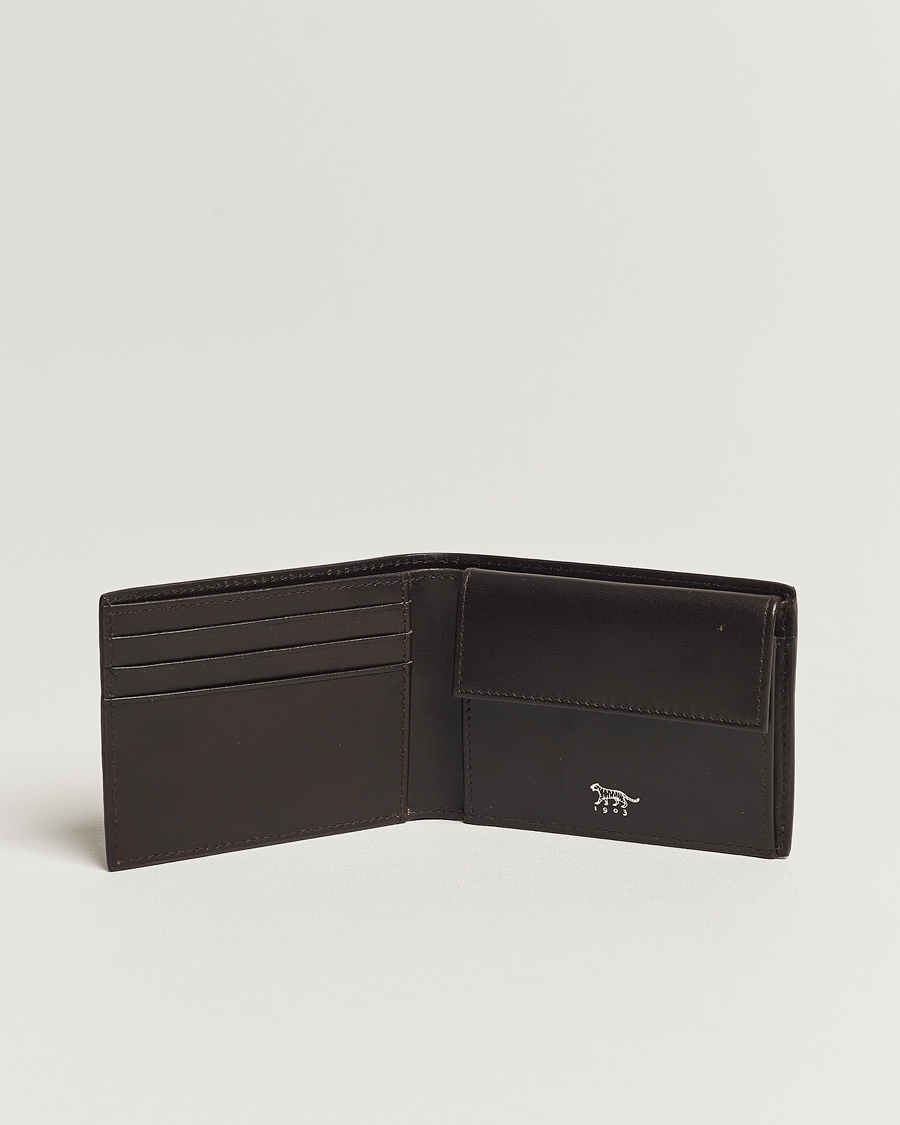 Herr | Plånböcker | Tiger of Sweden | Wivalius Grained Leather Wallet Dark Brown