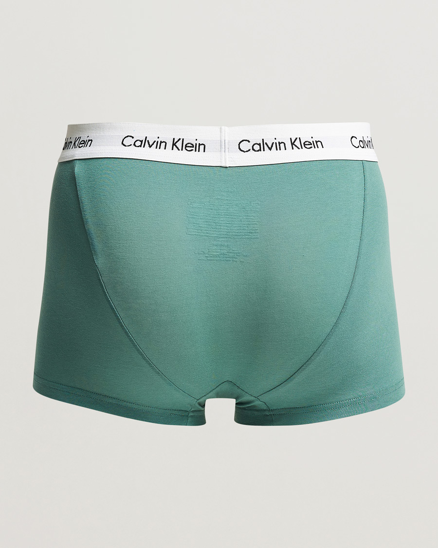 Herr | Kalsonger | Calvin Klein | Cotton Stretch Trunk 3-pack Blue/Dust Blue/Green