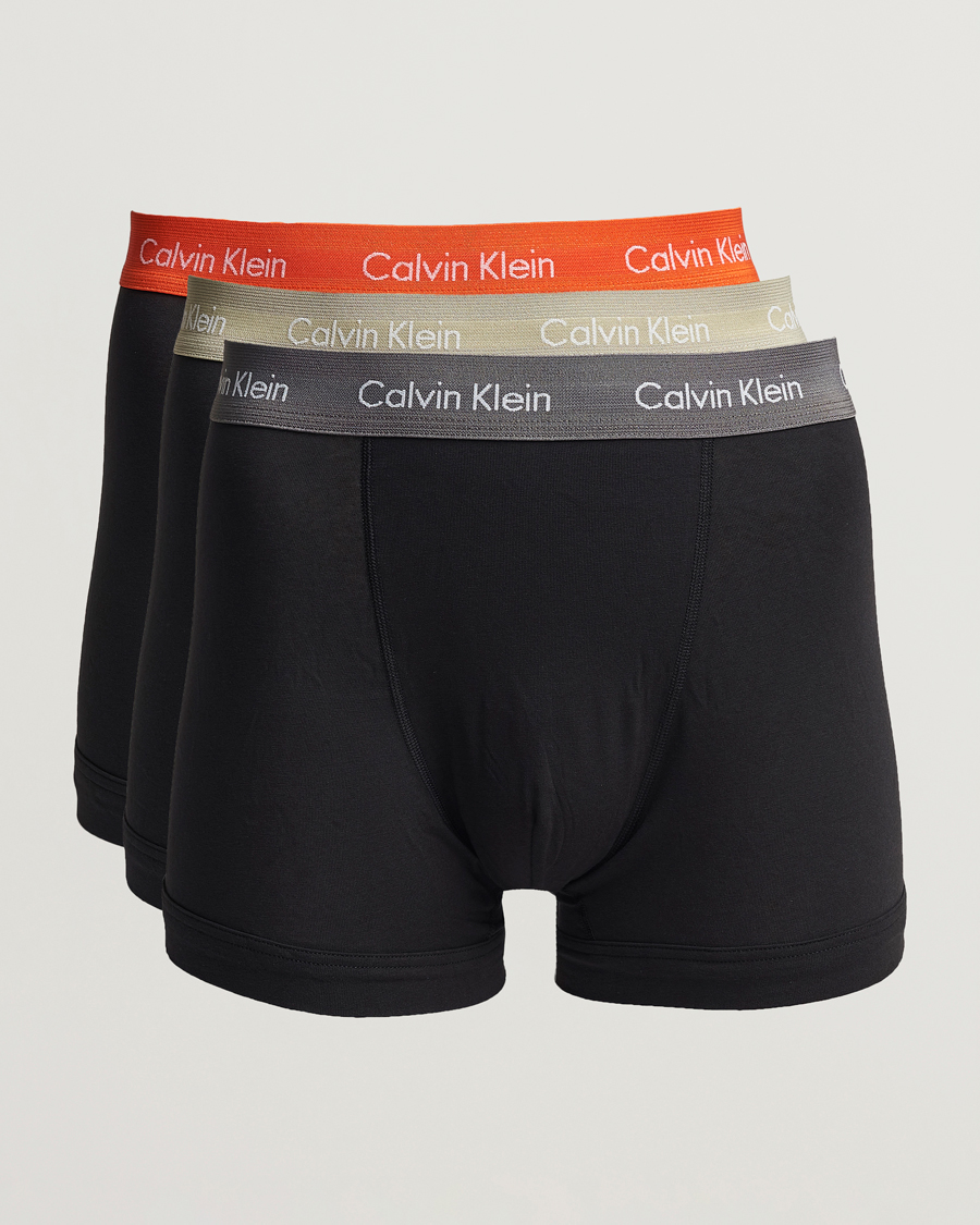 Herr | Underkläder | Calvin Klein | Cotton Stretch Trunk 3-pack Red/Grey/Moss