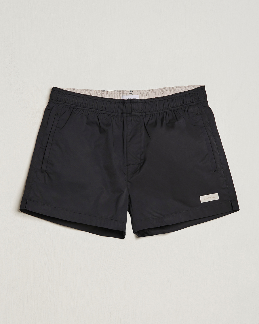 Herr | Badbyxor | Calvin Klein | Logo Drawstring Swimshorts Black
