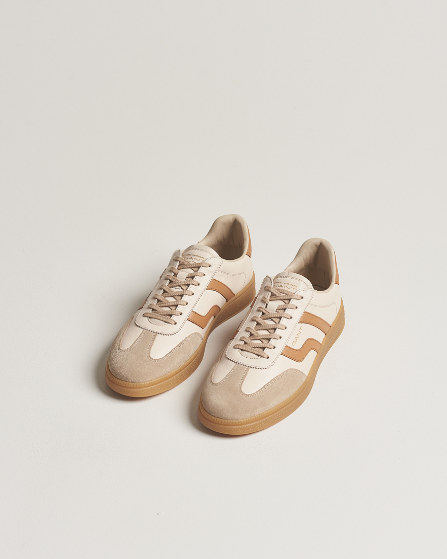 Herr | Mockaskor | GANT | Cuzmo Leather Sneaker Beige/Tan