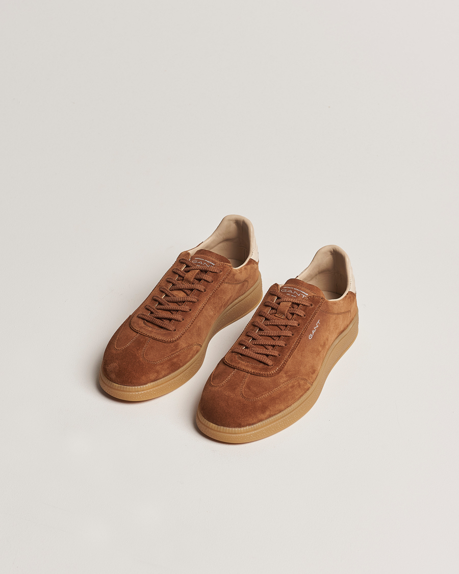 Herr | Skor | GANT | Cuzmo Suede Sneaker Brown