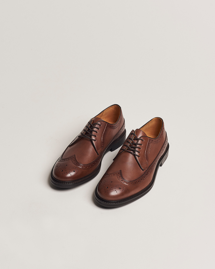 Men | Brogues | GANT | Bidford Leather Brogues Cognac