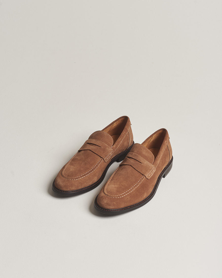 Herr | Kostymskor | GANT | Lozham Suede Loafer Cognac