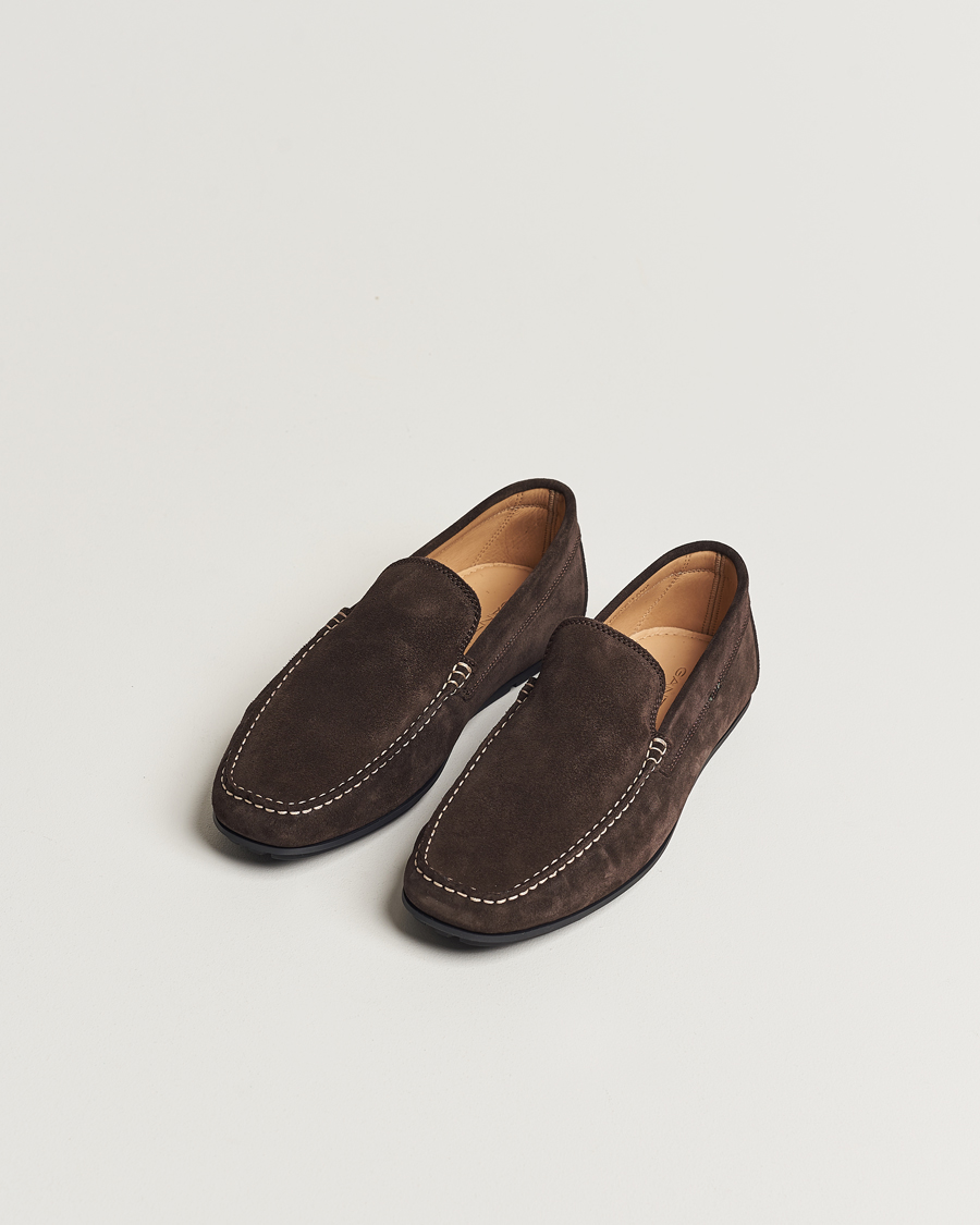 Herre | Bilsko | GANT | Wilmon Suede Car Shoe Dark Brown