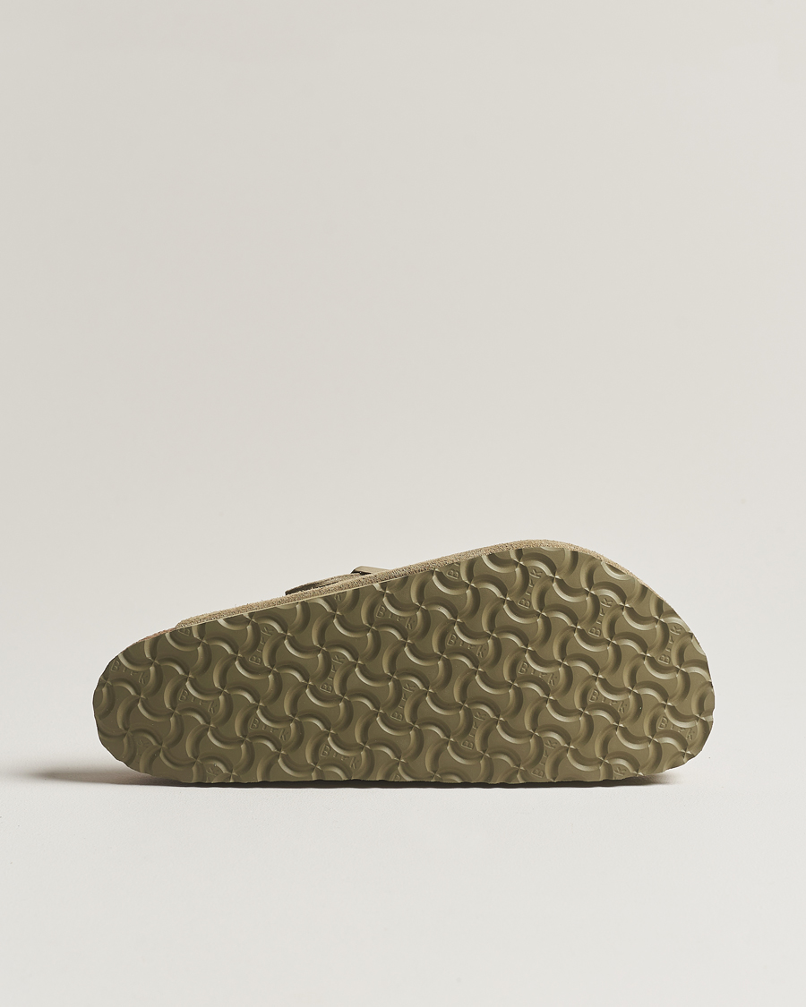 Herr | BIRKENSTOCK Boston Soft Footbed Faded Khaki Suede | BIRKENSTOCK | Boston Soft Footbed Faded Khaki Suede