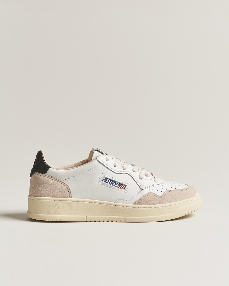 Herr | Sneakers | Autry | Medalist Low Leather/Suede Sneaker White/Black