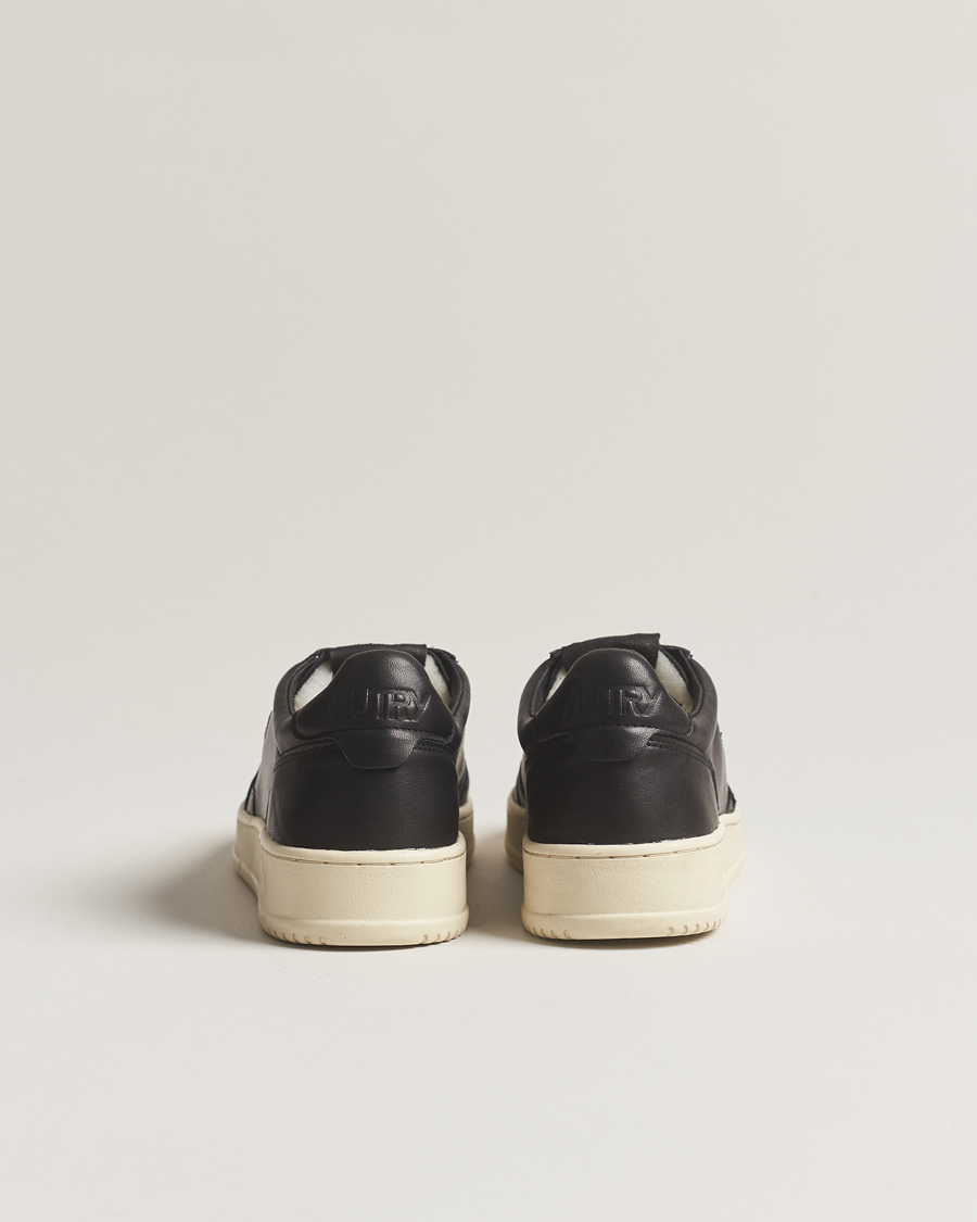Herr | Autry Medalist Low Super Soft Goat Leather Sneaker Black | Autry | Medalist Low Super Soft Goat Leather Sneaker Black