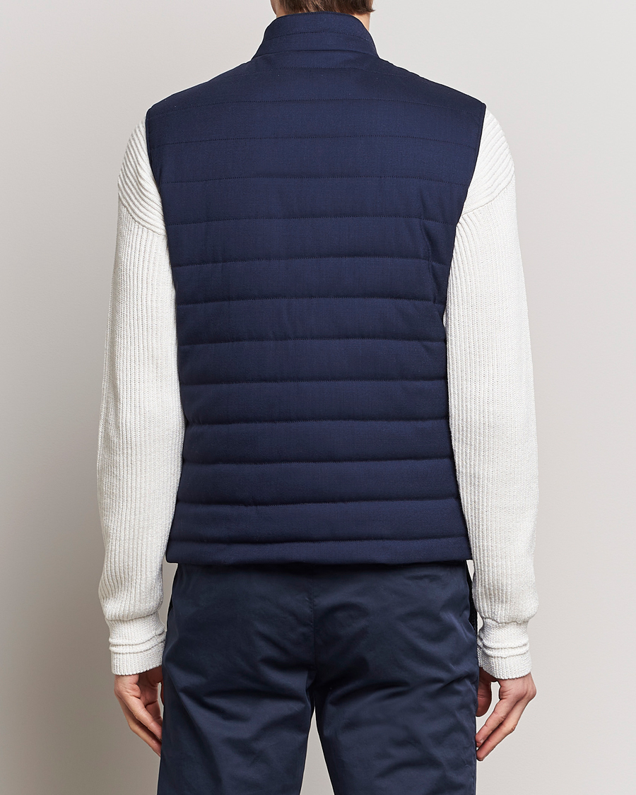 Herr | Jackor | Kiton | Technical Wool Gilet Navy