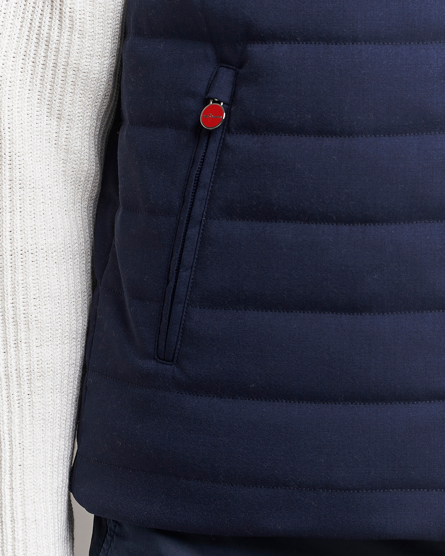 Herr | Jackor | Kiton | Technical Wool Gilet Navy
