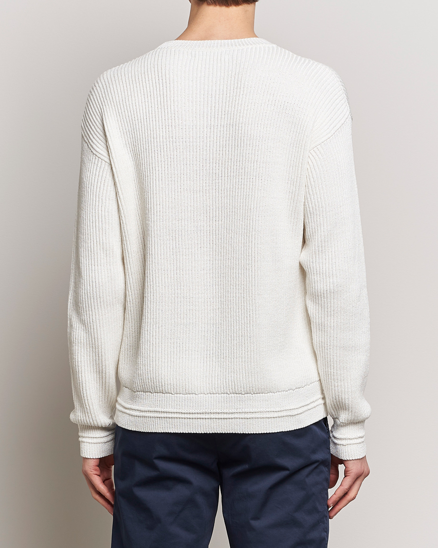 Herr | Tröjor | Kiton | Cotton/Silk Rib Pullover Off White