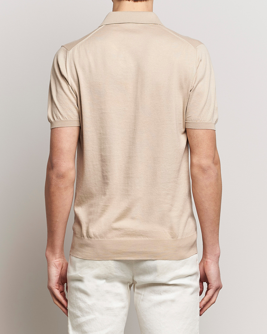 Herr | Pikéer | Kiton | Sea Island Cotton Polo Beige