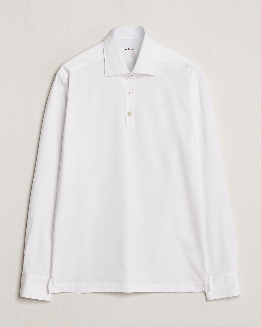 Herr | Skjortor | Kiton | Popover Shirt White