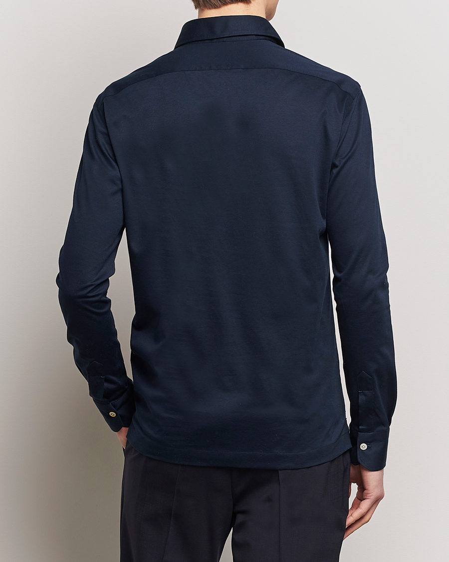 Herr | Skjortor | Kiton | Popover Shirt Navy