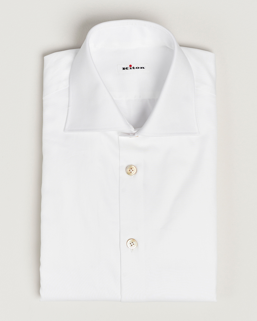 Herr | Skjortor | Kiton | Slim Fit Dress Shirt White