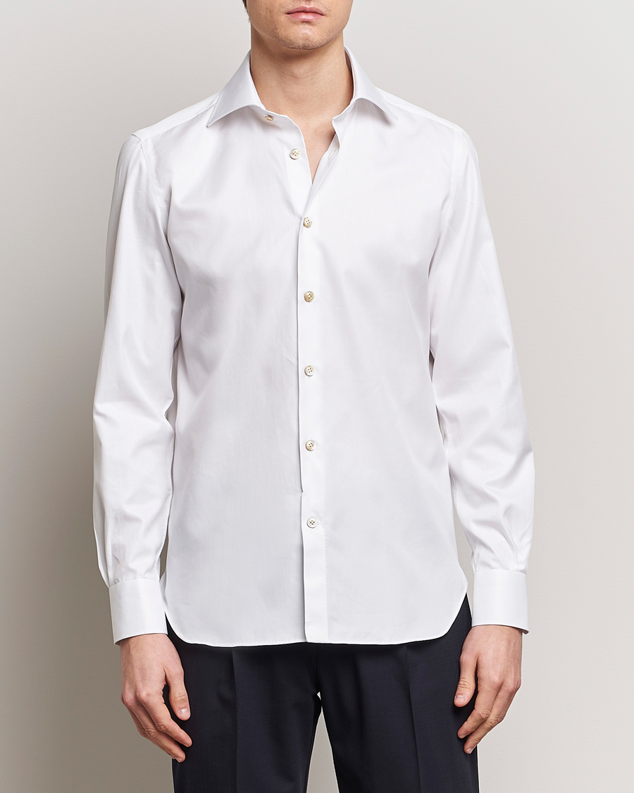 Herr | Skjortor | Kiton | Slim Fit Dress Shirt White