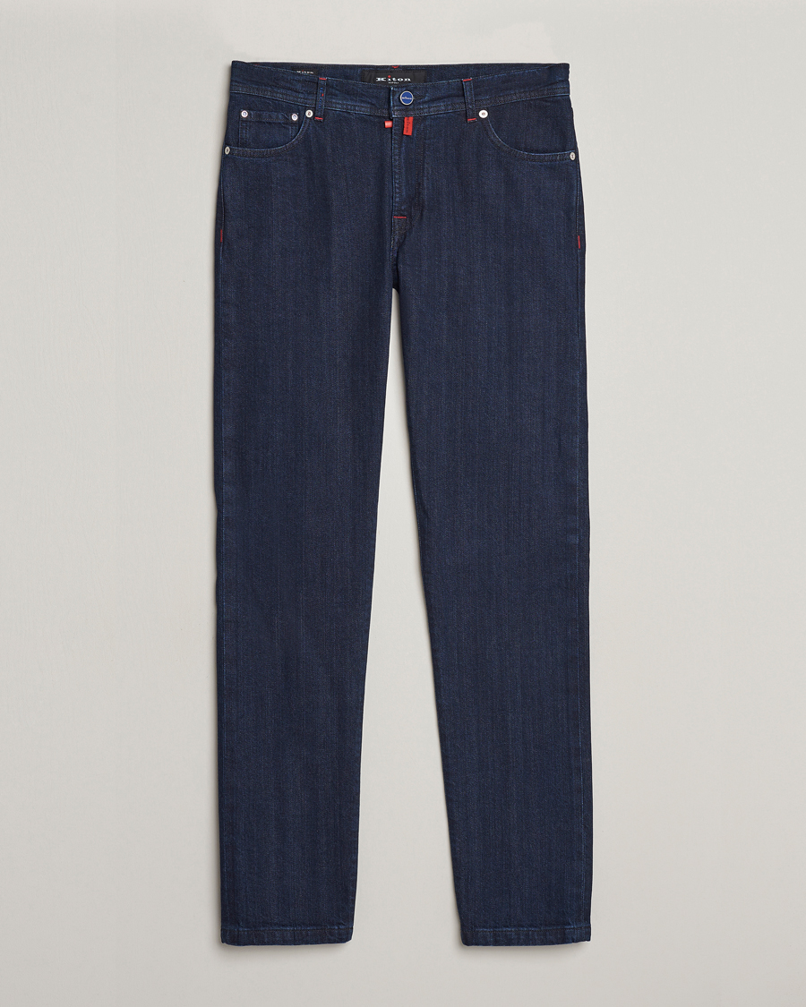 Herr | Jeans | Kiton | Slim Fit 5-Pocket Jeans Dark Indigo