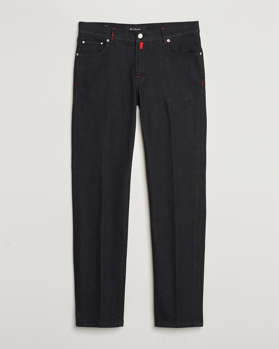 Herr | Jeans | Kiton | Slim Fit 5-Pocket Jeans Black