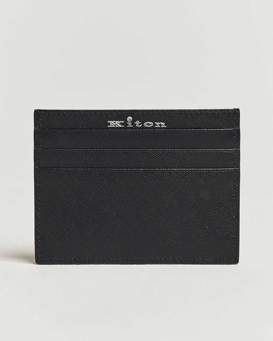 Herr | Italian Department | Kiton | Saffiano Leather Cardholder Black