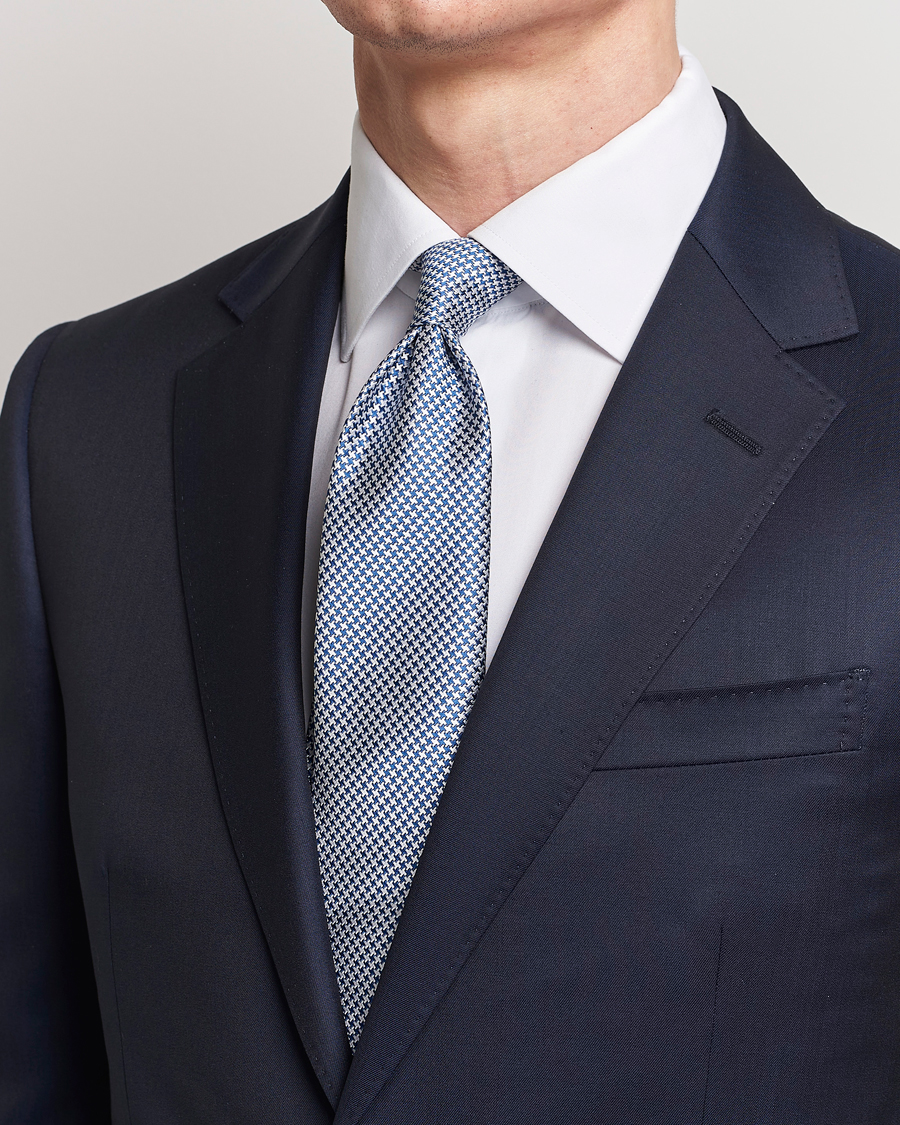 Herr | Kiton | Kiton | Structured Silk Tie Navy