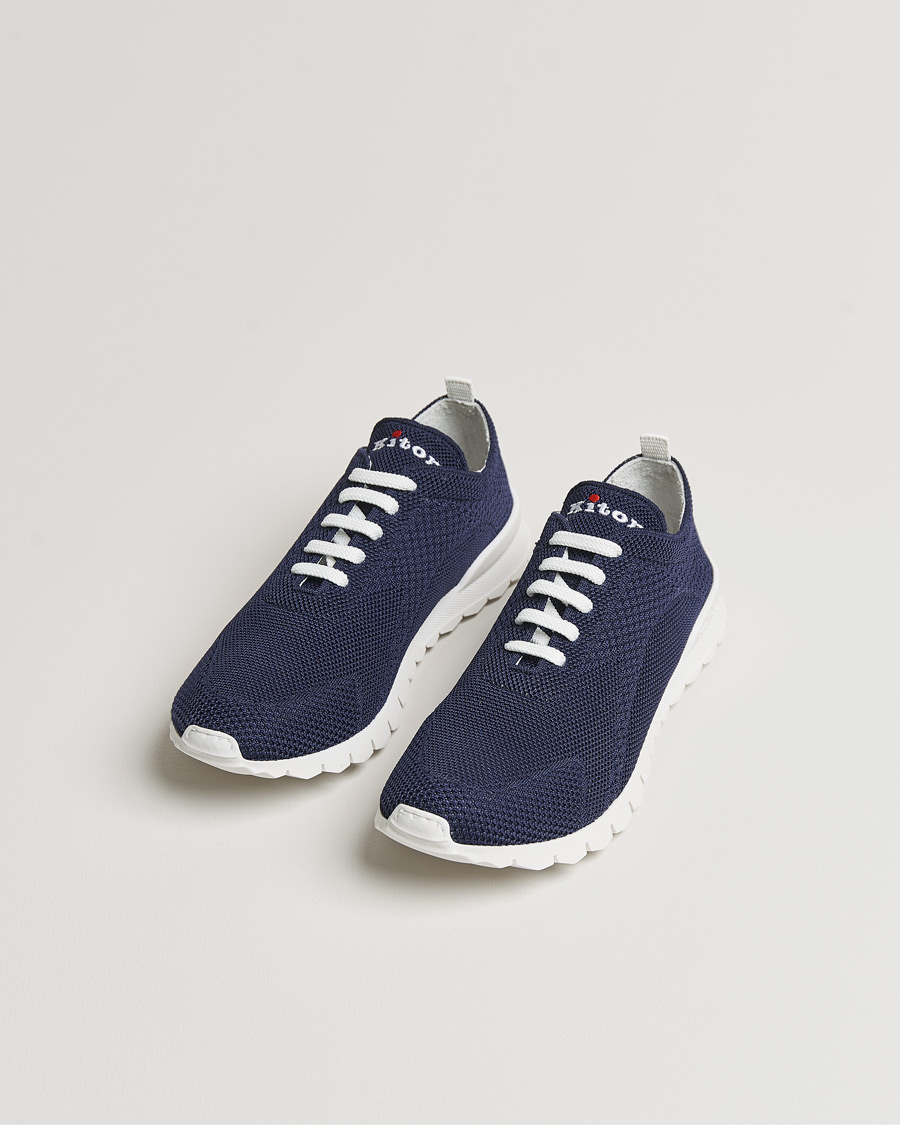 Herr | Sneakers | Kiton | Mesh Running Sneakers Navy