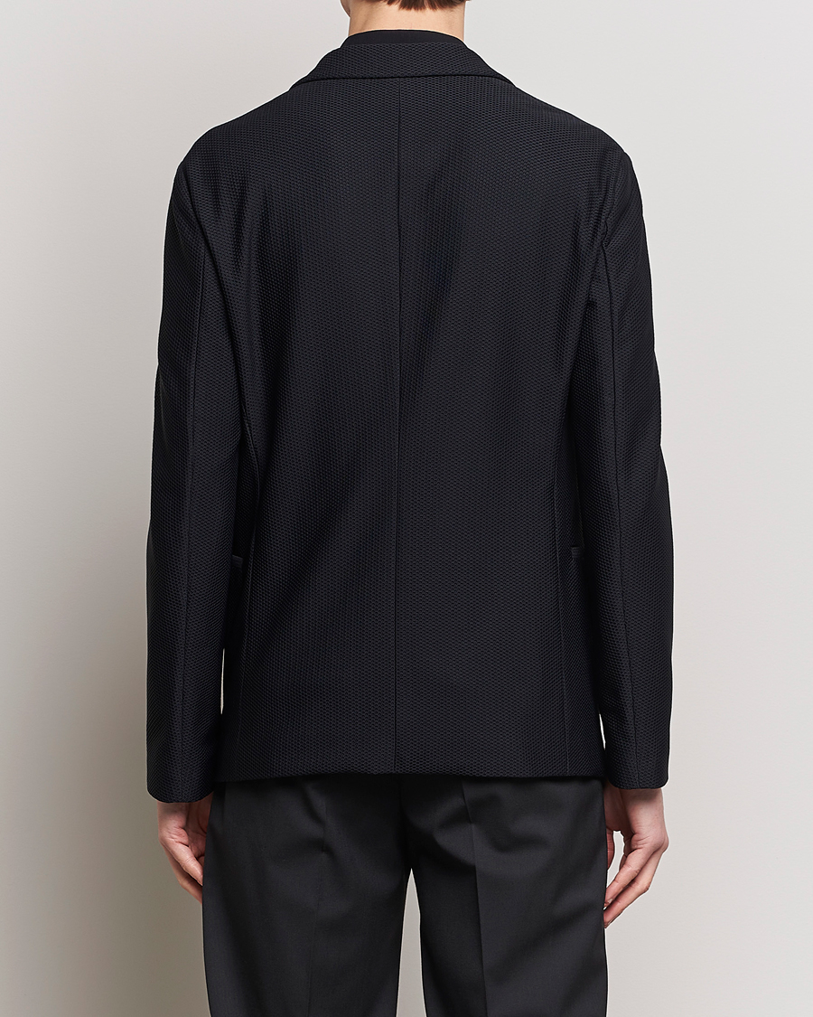 Herr | Kavajer | Giorgio Armani | Single Breasted Mesh Blazer Black