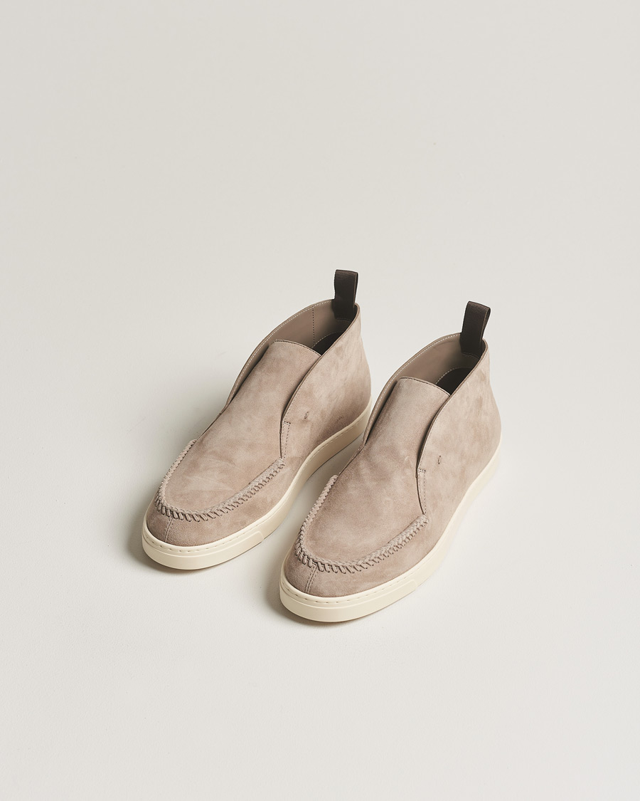 Herr | Giorgio Armani Intrecci Chukka Boot Beige Suede | Giorgio Armani | Intrecci Chukka Boot Beige Suede