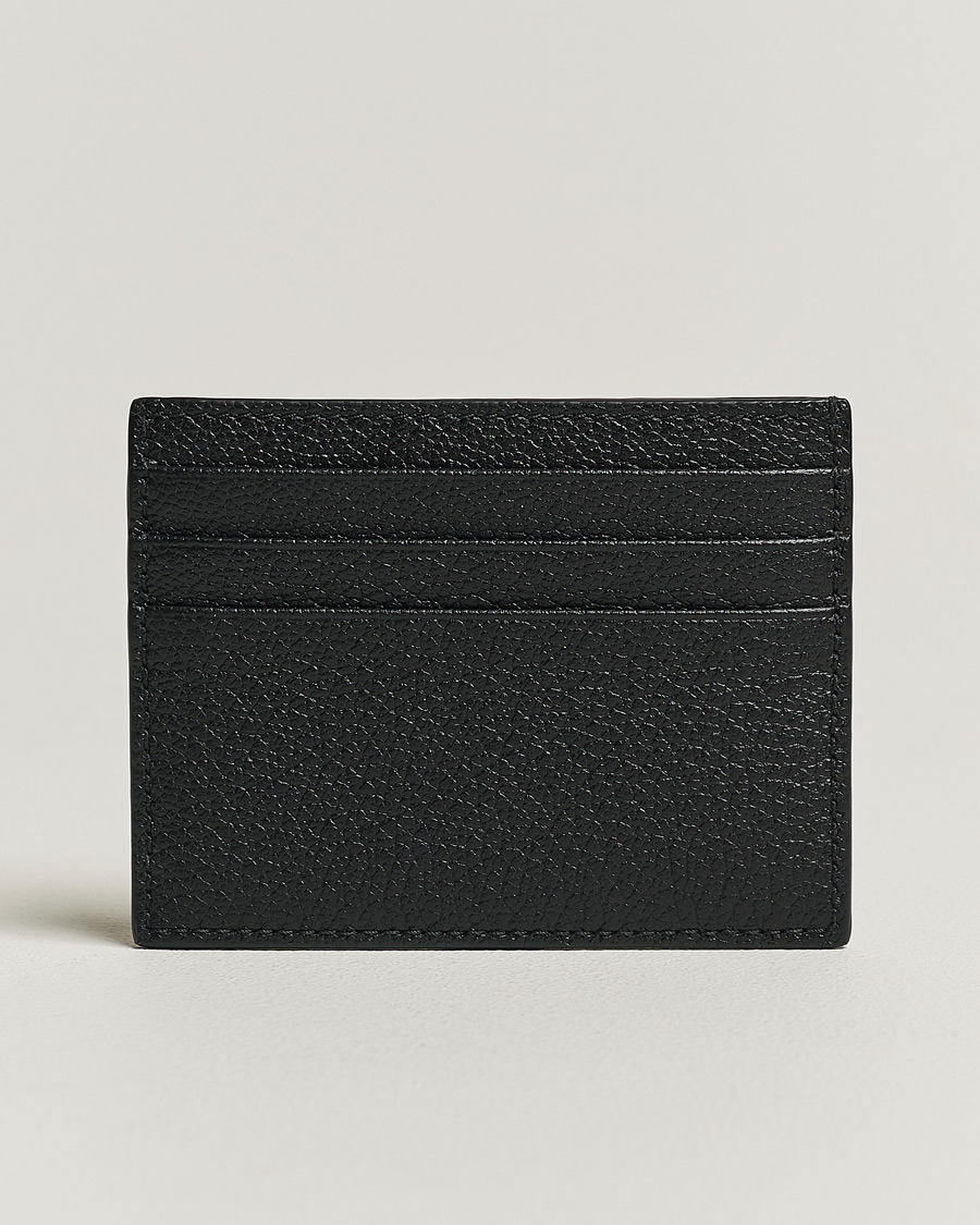 Herr | Giorgio Armani | Giorgio Armani | Grain Leather Card Holder Black Calf