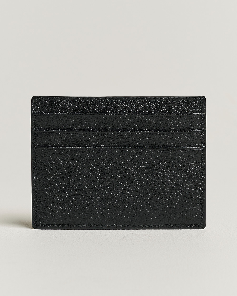 Herr | Italian Department | Giorgio Armani | Grain Leather Card Holder Black Calf