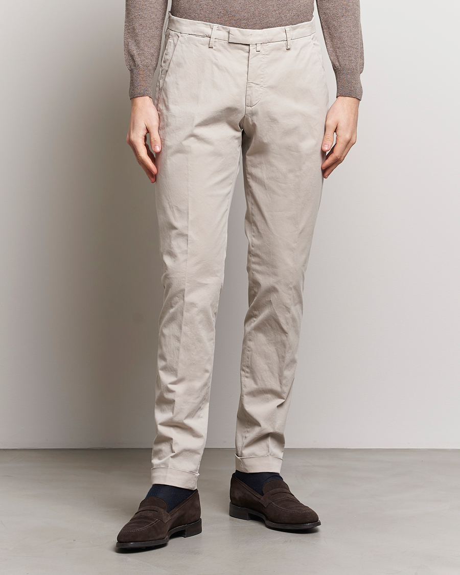 Herr | Italian Department | Briglia 1949 | Slim Fit Cotton Stretch Chinos Beige