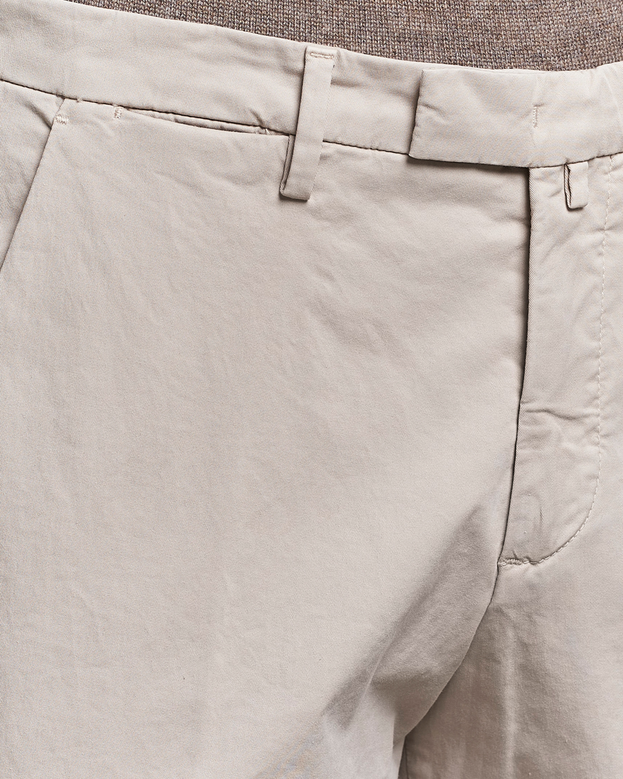 Herr | Byxor | Briglia 1949 | Slim Fit Cotton Stretch Chinos Beige