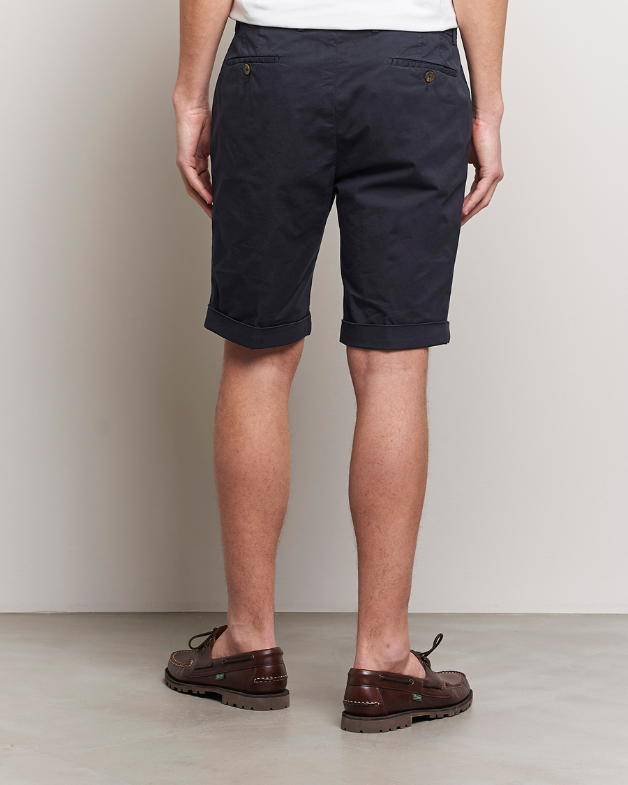 Herr | Shorts | Briglia 1949 | Pleated Cotton Shorts Navy