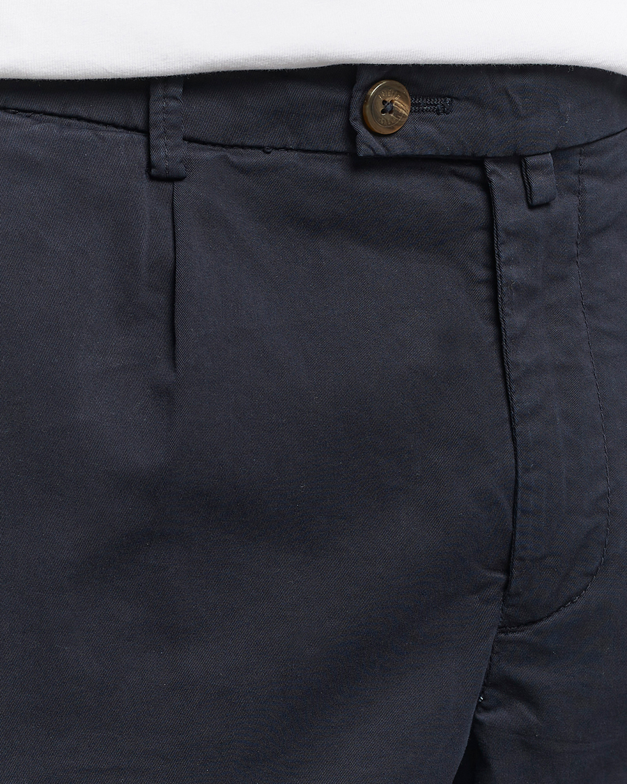 Herr | Shorts | Briglia 1949 | Pleated Cotton Shorts Navy
