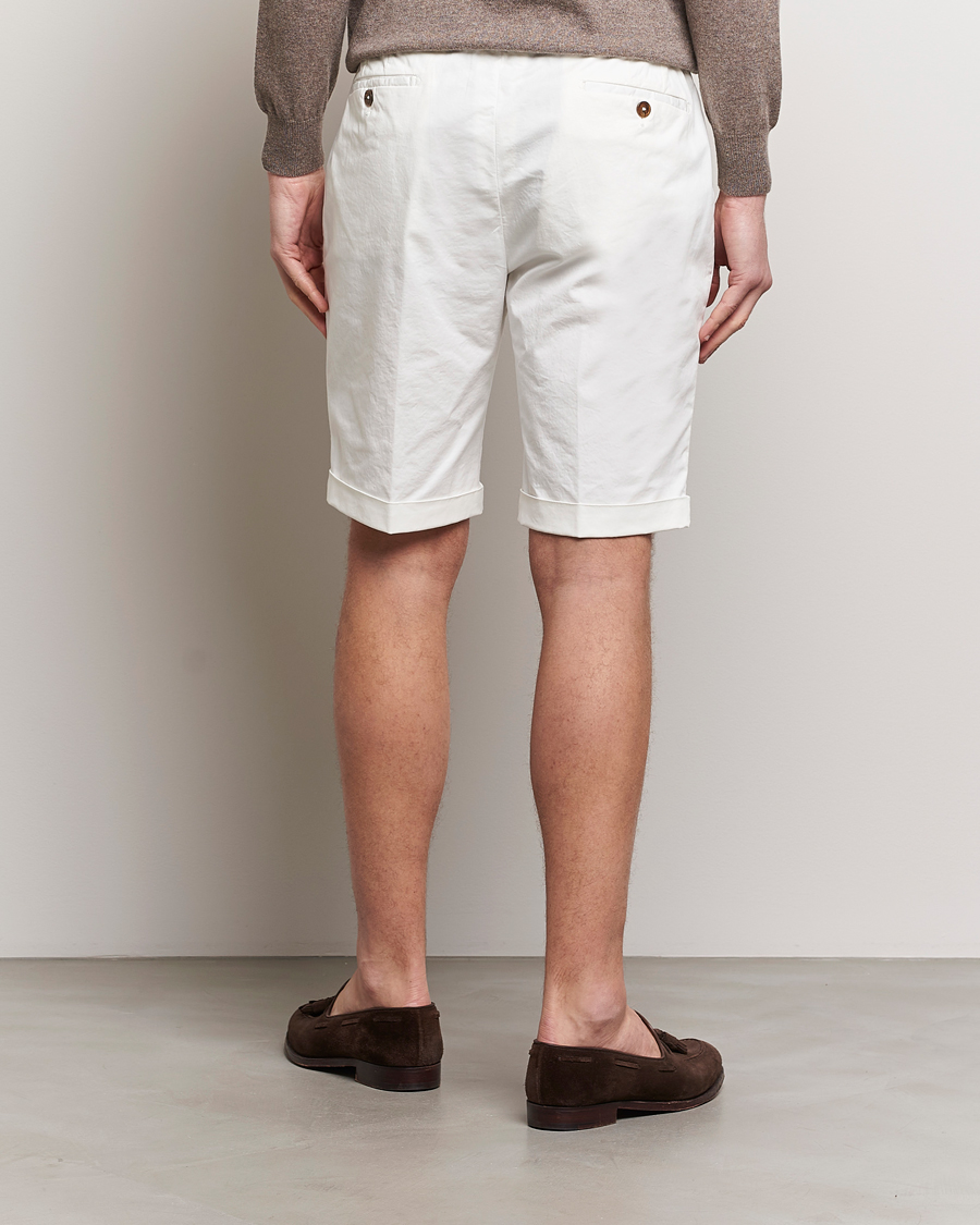 Herr | Shorts | Briglia 1949 | Pleated Cotton Shorts White