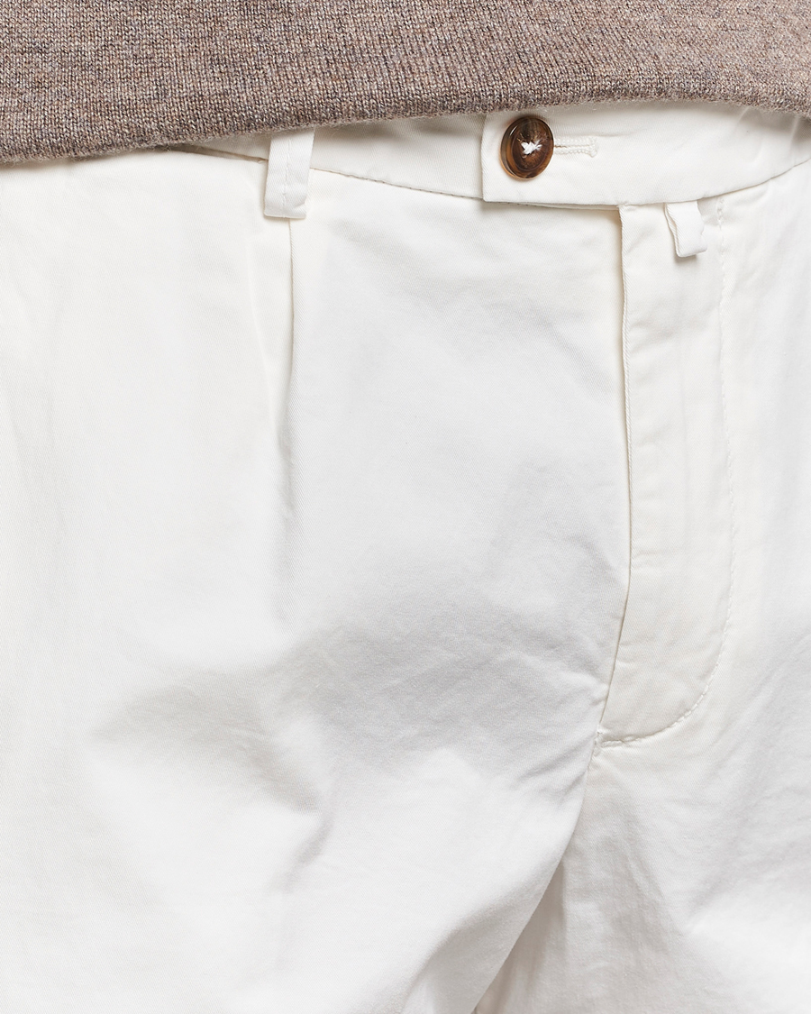 Herr | Shorts | Briglia 1949 | Pleated Cotton Shorts White