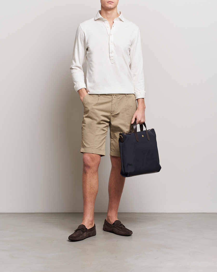 Herr | Shorts | Briglia 1949 | Pleated Cotton Shorts Taupe